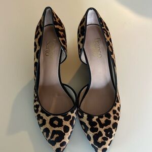 Franco Sarto leopard wedge size 8